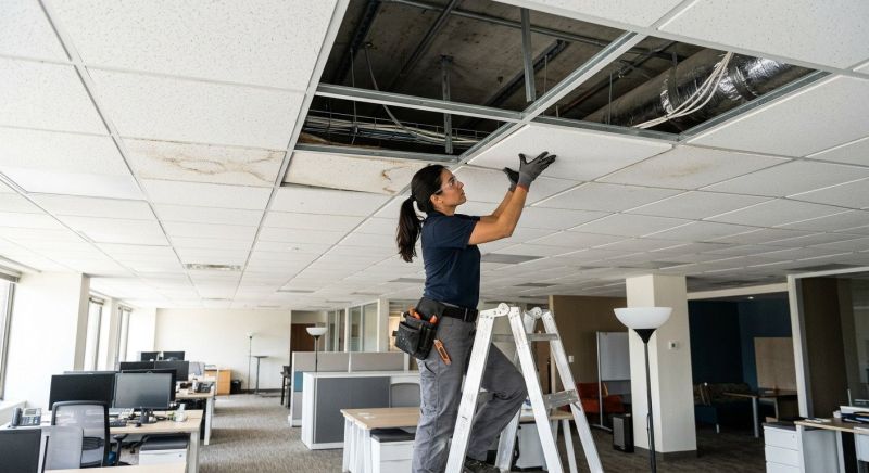 Drop Ceiling Repair project example